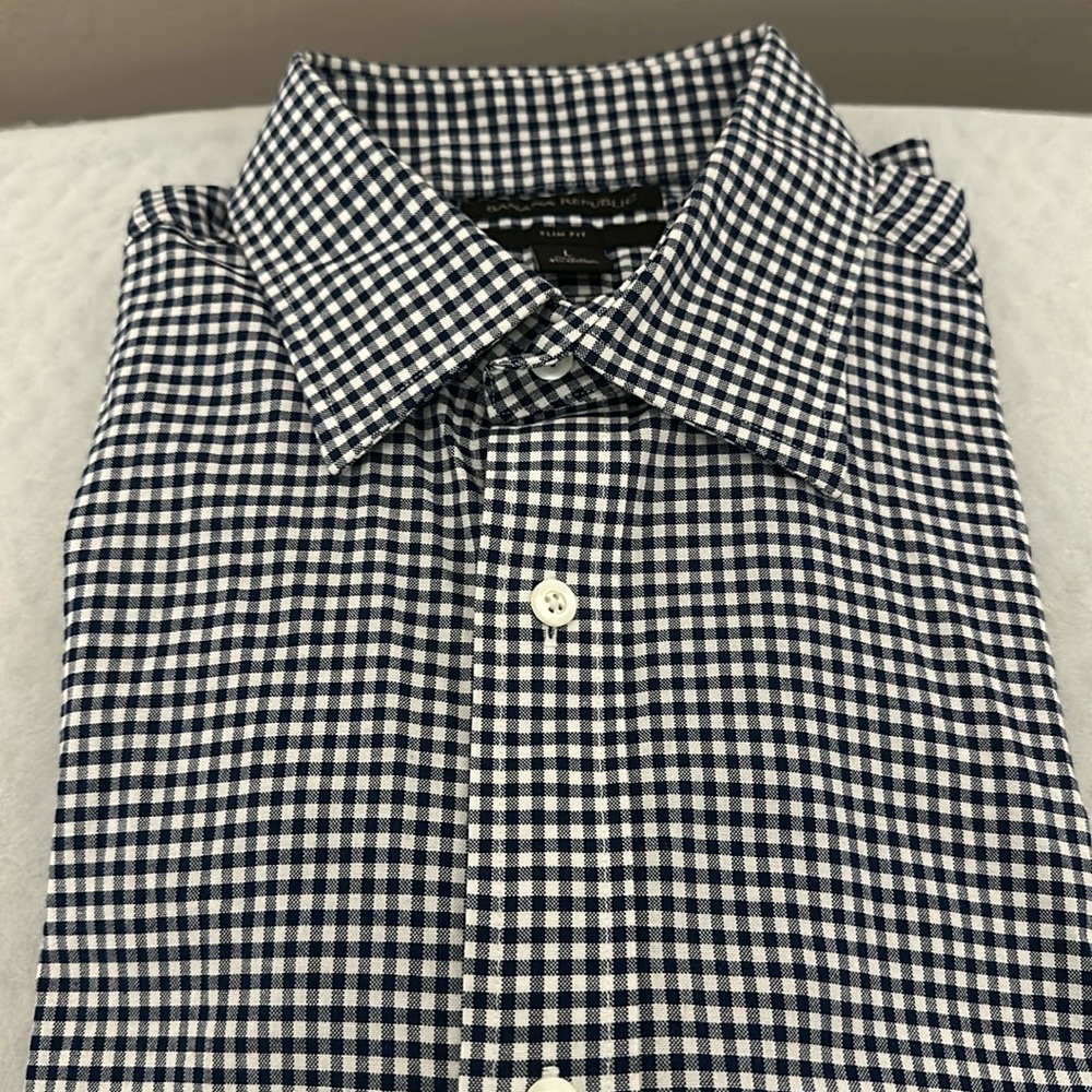 Gingham Button Down Dress Shirt